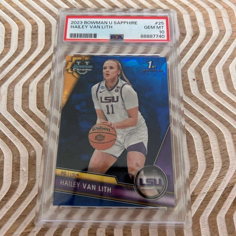 Hailey Van Lith 2023 Bowman U Sapphire GEM MINT 10 Trading Card